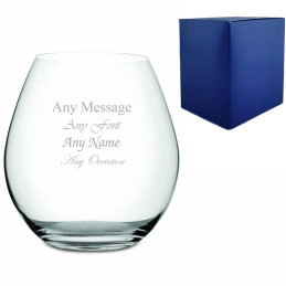 Large Stemless Wine Glass