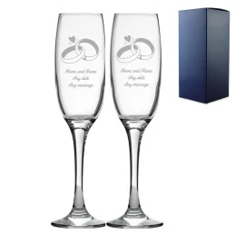 Wedding Champagne Glass Set