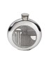 Art Deco Round Pewter Flask