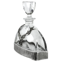 Majestic Stag Crystal & Pewter Whisky Decanter