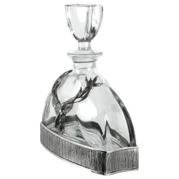 Majestic Stag Crystal & Pewter Whisky Decanter
