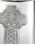 Celtic Cross Pewter Kidney Flask