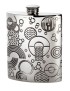Retro Pewter Kidney Hip Flask