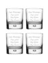 Prysm Decanter Set With 4 Bubble Whisky glasses