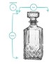 Prysm Decanter Set With 4 Bubble Whisky glasses