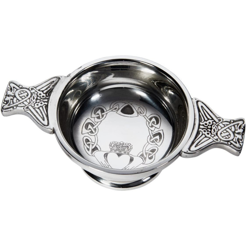 Claddagh Pewter Quaich Small