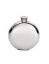 Round Pewter Thistle Flask