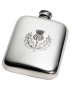 Thistle Stamp Pewter Pocket Flask