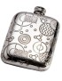 Retro Style Pewter Pocket Flask