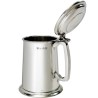 Plain Pewter Tankard with Lid