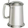 Plain Pewter Tankard with Lid