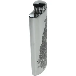 Paisley Pewter Purse Flask