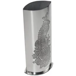 Single Paisley Pewter Budvase