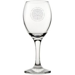 Commemorative Coronation of the King White Wine Glass