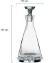 Handmade Bubble Base Pyramid Decanter