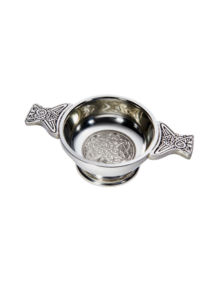 Celtic Circle Pewter Quaich - Small