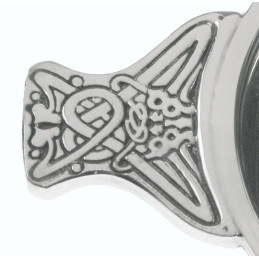 Wood and Pewter Quaich Large Plus