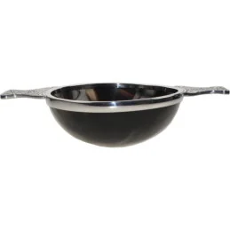 Horn and Pewter Quaich