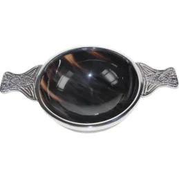 Horn and Pewter Quaich