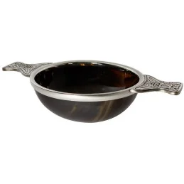Horn and Pewter Quaich