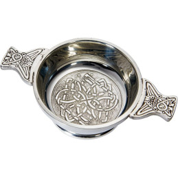 Celtic Circle Pewter Quaich - Standard