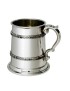 Half Pint Double Celtic Band Pewter Tankard