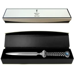 Celtic Pewter Letter Opener with Sapphire Stone