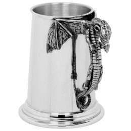 Dragon Handle Pewter Tankard