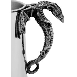 Dragon Handle Pewter Tankard