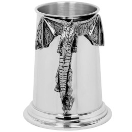 Dragon Handle Pewter Tankard