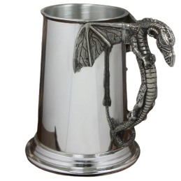 Dragon Handle Pewter Tankard