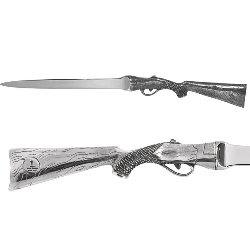 Shotgun Handle Pewter Letter Opener Shotgun Handle Pewter Letter Opener