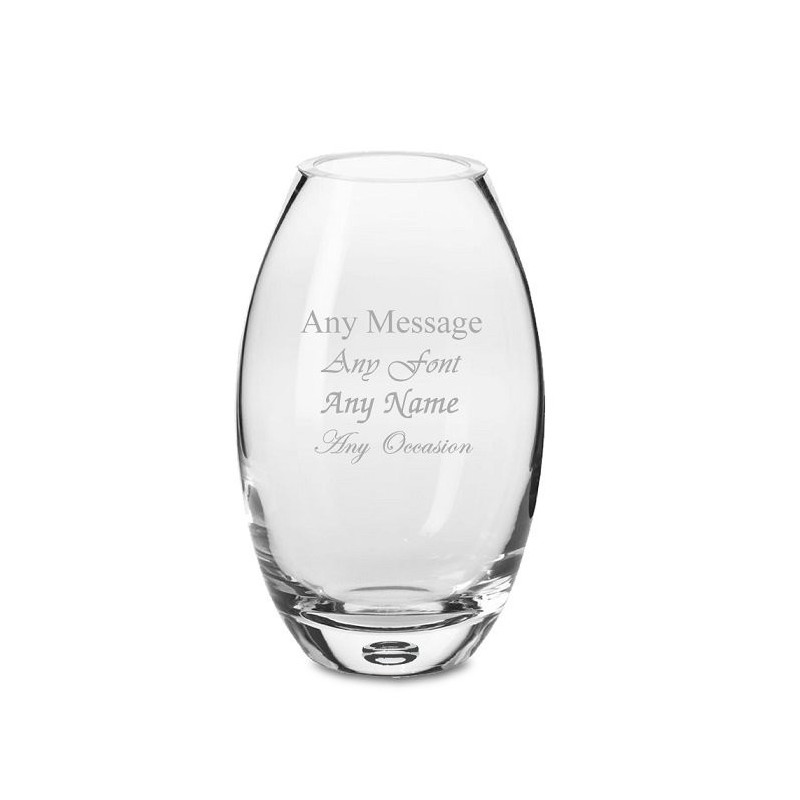 Handmade Barrel Bubble Base Vase