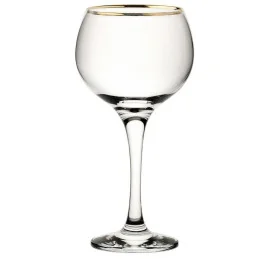 Gold Rim Ambassador Gin Balloon Glass