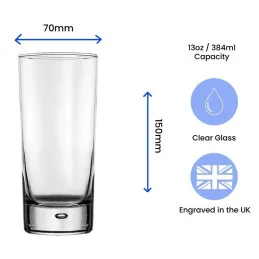 Bubble Base Gin Glass