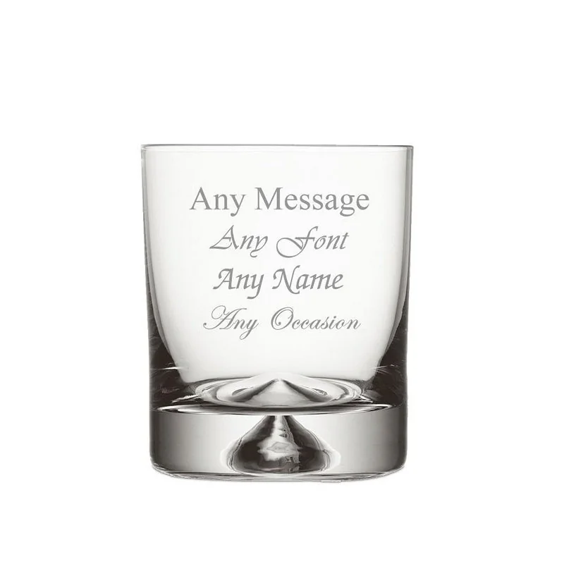 Dimple Base Whisky Glass