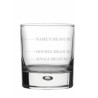 Personalised Drinks Measure Whisky Glass