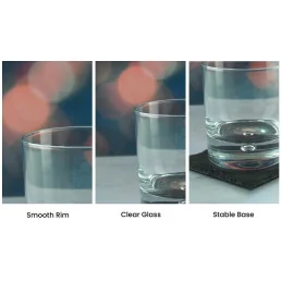 Bubble Base Whisky Glass