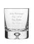 Handmade Bubble Base Whisky Glass