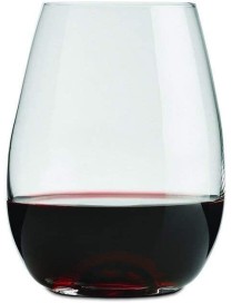 Dimple Base Stemless White Wine Glass