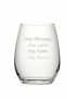 Stemless White Wine Glass