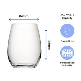 Stemless Red Wine Glass