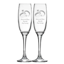 Wedding Champagne Glass Set
