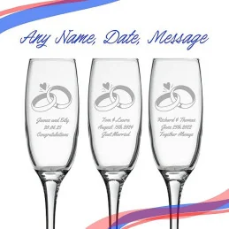 Wedding Champagne Glass Set