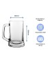 Plain Glass tankard 23.25oz
