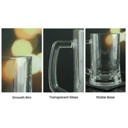 Plain Glass tankard 23.25oz