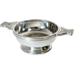 Celtic Circle Pewter Quaich - Large