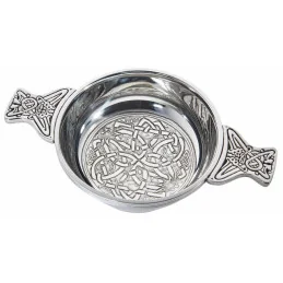 Celtic Circle Pewter Quaich - Large