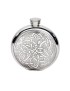 Celtic Round Pewter Flask