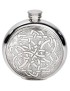 Celtic Round Pewter Flask